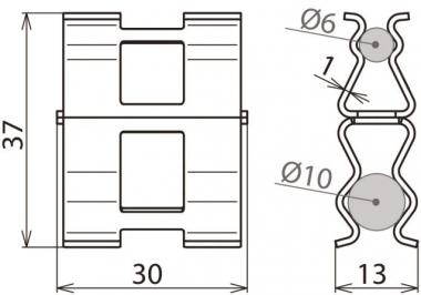 Dehn 308130 DC BK 6 DC BK 6 RD10 STBLANK 