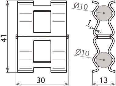 Dehn 308132 DC BK  DC BK 10 RD10 STBLANK 