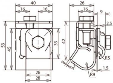 DEHN Dachrinnenklemme             339167 