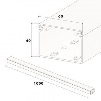 Leitungsführungskanal LFG 40x60-8014 