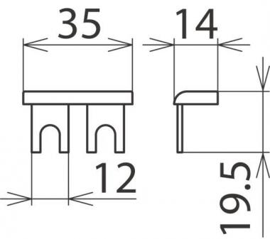 DEHN Kammschiene 1-phasig 2-pol.  900617 
