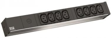 Bachmann 19" 1HE 8xIEC 1xFUSE    333.408 