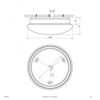 EVN LED Anbauleuchte -rund -  L180080125 