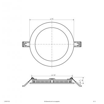 EVN LED Einbaupanel -rund -   LTWR170125 