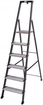 KRAU SECURO-Alu-Leiter 6 Stufen   126443 