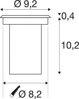 SLV DASAR LED LV Bodeneinbau-     233500 