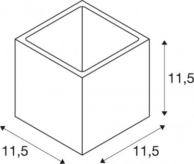 SLV PLASTRA CUBE Wandleuchte      148018 