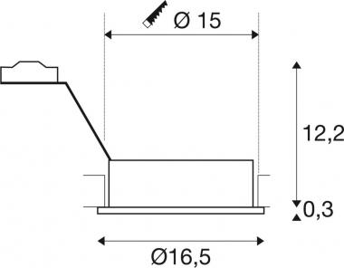 SLV NEW TRIA ES111 ROUND Einbau-  113550 
