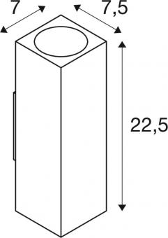 SLV THEO Up+Down Wandleuchte IP44 229535 