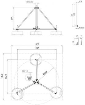 Dehn 107390 DBS KB  DBS KB D50 RA680 V2A 