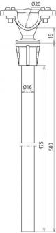 DEHN Distanzhalter PA/GFK L 500mm 106852 
