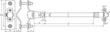 DEHN Distanzhalter f. Rd 16mm L   106226 