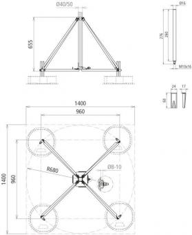 Dehn 107490 VBS KB  VBS KB D50 RA680 V2A 