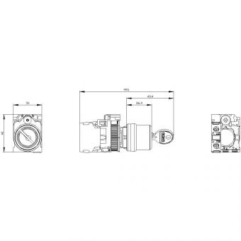 Siemens 3SU11004BF111BA0 Schlüssel- 