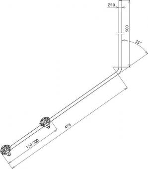 DEHN Fangspitze D 10mm L 1000mm   101110 