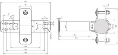 Dehn 105348 WB     WB D40.50 SE WA95 V2A 