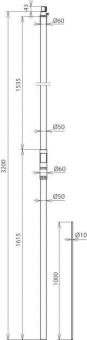 DEHN  SR D50 3200 FSP1000 IP HVI GFK V2A 