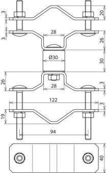 Dehn 105161           BSC D40 D45.65 V2A 
