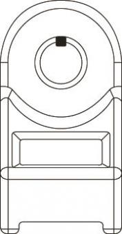 Hellermann HDM25-PA66HIR-BK (100) Halter 