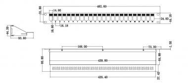 EFB Verteilerfeld 19" 1HE      37578.1V2 