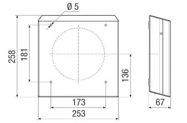 Maico Außenabdeckung Aluminium PPB 30 AS 
