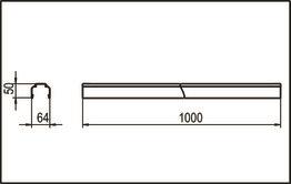 RIDI VLTM 1000-7 Tragschiene ws  1500180 