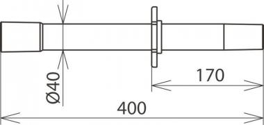 DEHN Saugrohr mit             SRH 400 NS 