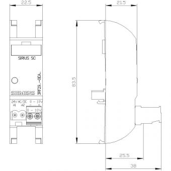 Siemens 3RF29000EA18 Konverter 24VAC/DC 