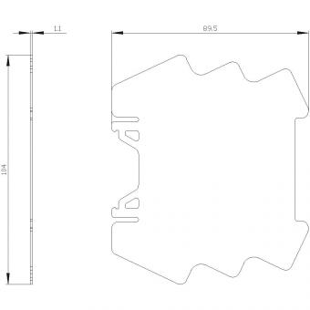 Siemens Potenzialtrennplatte  3RQ4900-0A 