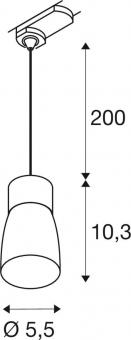SLV PURI 2.0 Dome 3  Pendel-     1008283 