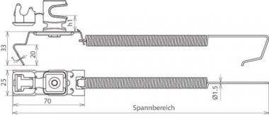 DEHN Dachleitungshalter SPANNsnap 204449 
