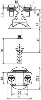 DEHN Leitungshalter NIRO          274160 
