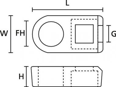 Hellermann CL8-PA66-NA(100) Befestigungs 
