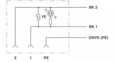 Phoenix 1443190  SAC-3P- 3,0-PUR/BI-1L-V 
