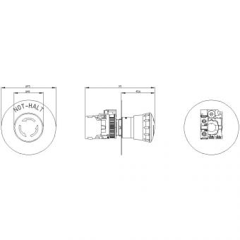 Siemens 3SU11501HB201CH0 Not-Halt-Pilz- 