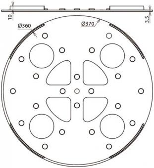 DEHN Unterlegplatte PVC           102050 
