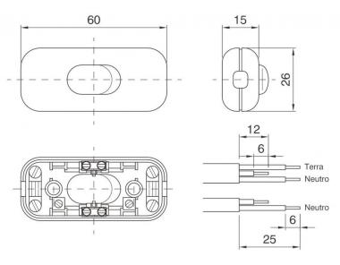 BAIL Cord Switch Single-pole      144508 