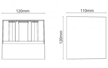 SGL Wandleuchte ARTES IP65 grafit 641703 