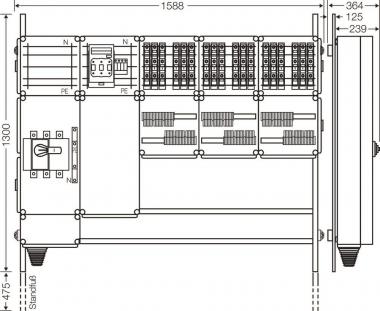 Hensel Ladeverteiler f. Mi EV 11kW 18001 