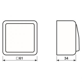 JG Wippschalter AP600             607AWW 