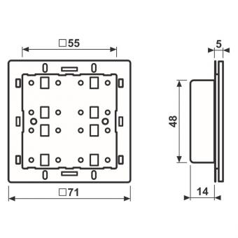 Jung KNX Tastsensor-Modul     A 4294 1ST 