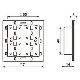 JG Tastsensor-Modul 24 V AC/DC  4248 TSM 
