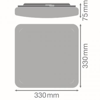 LEDV SF SQUARE IP44 weiss 330x330mm 