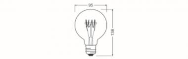 Ledvance Vintage 1906 LED DIM 40 4.8 W 