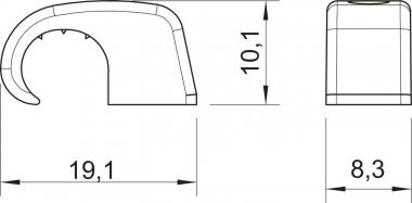OBO 4040 SP Haft-Clip o.Nagel 