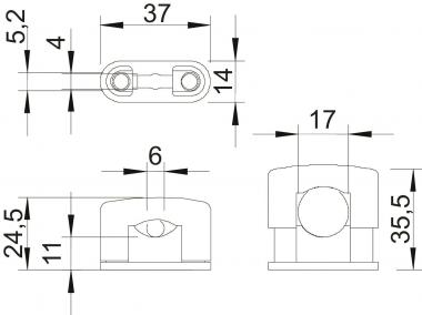 OBO 3080 LGR SOM-Schelle 6-17mm PS 
