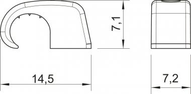 OBO 4039 SP Haft-Clip o.Nagel 