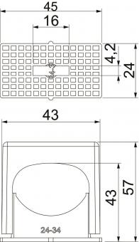 OBO 3052 LGR Druck-ISO-Schelle 24-34mm 