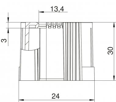 OBO 129 TB M20 SW Rohrendtülle teilbar 
