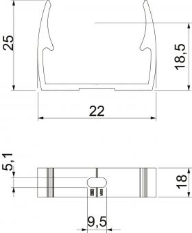 OBO ALQ M16 Quick-Schelle M16 Alu 